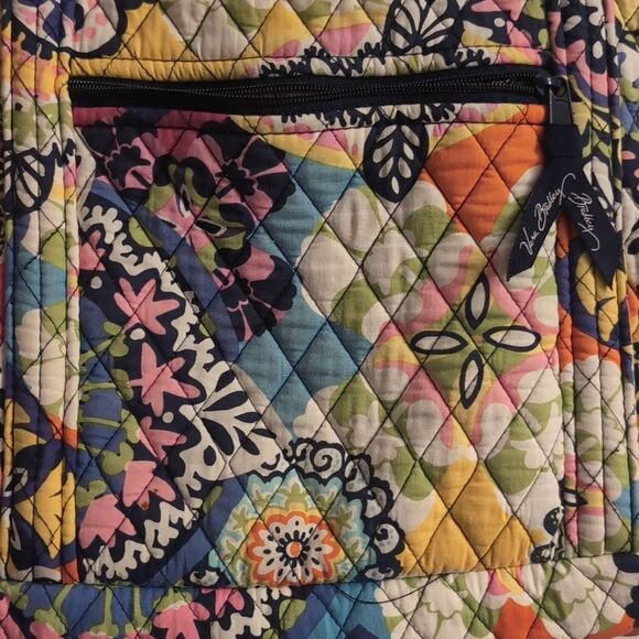Vera Bradley Large Mandala Cotton Colorful Quilted Tote Bag - Picture 5 of 6